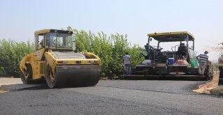 Erdemlide Asfaltlama Çalışmaları Sürüyor