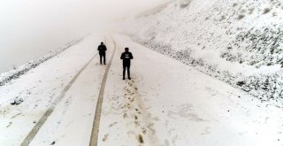 Erzurumda Lapa Lapa Kar Ve Tipi