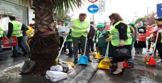 Minikler Başkan Usta İle Sokaklardaki Çöpleri Topladı