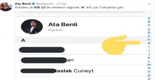 ‘H Harfini Yok Sayan İos Sosyal Medyayı Salladı