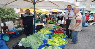 Salı Pazarını Gezdi, Pazarcı Ve Vatandaşları Dinledi