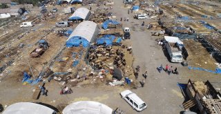 Boşalan Kurban Pazarı Havadan Görüntülendi