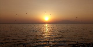 Gün Batımı Van Gölünde İzlenir