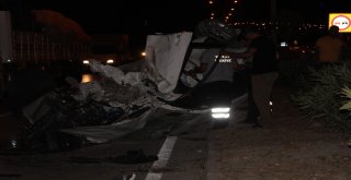 Taklalar Atan Otomobilden Burnu Bile Kanamadan Çıktı