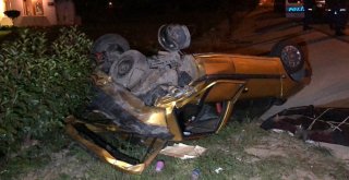 (Özel Haber) 2 Aracın Takla Attığı Kazada Emekli Astsubay Yaralandı