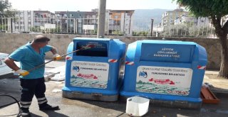 Yunusemrede Çöp Konteynerleri Temizleniyor
