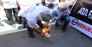 Boluda Dolar Fotokopisini Önce Ayaklar Altına Aldılar, Sonra Yaktılar