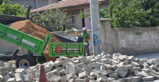 Şuhutta Parke Taşı Çalışmaları Devam Ediyor