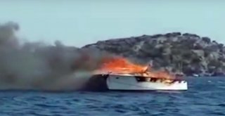 Fethiye Açıklarında Tekne Yangını