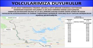 Kızıldağa Klimalı Belediye Otobüsleri Seferde