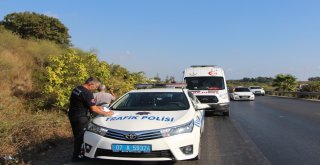 Manavgatta Otomobil Takla Attı: 1 Yaralı