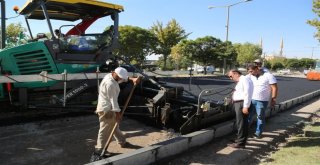 Aksaray Caddesinde Asfaltlama Çalışmaları Başladı