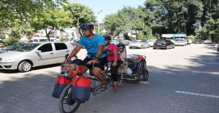 (Özel) Öğretmen Çift 4 Yaşındaki Kızıyla Bin 500 Kilometre Pedal Çevirecek
