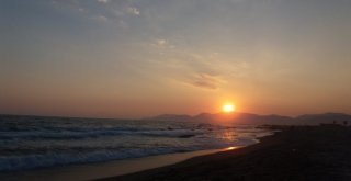 Kayacık Sahilinde Gün Batımı Büyüledi