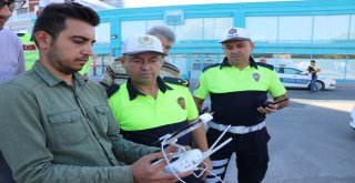 Kayseride Drone İle Trafik Denetimleri Arttı
