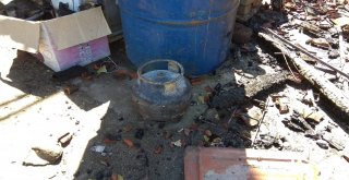 Hırsızlardan Sakladığı Tüpleri Bomba Gibi Patladı