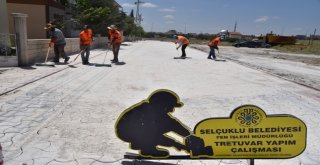 Selçukluda Bordür Parke Çalışmalarında Yoğun Tempo