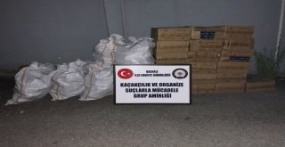 Vanın Başkale İlçesinde 15 Bin Paket Kaçak Sigara Ele Geçirildi