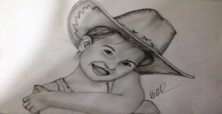 Yaptığı Kara Kalem Resim Ve Karikatürler Büyük İlgi Görüyor