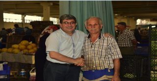 Başkan Can Pazar Esnafı İle Bir Araya Geldi