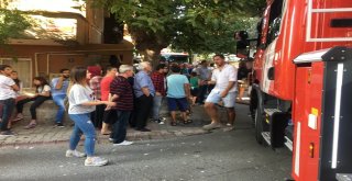 Ümraniyede Bir Apartmanda Yangın Çıktı