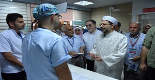 Diyanet İşleri Başkanı Erbaştan Mekkede Hasta Ziyareti