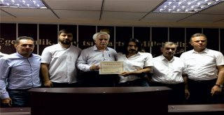 Başkan Topraka Teşekkür Plaketi