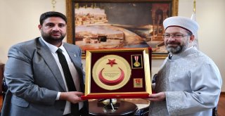 Diyanet İşleri Başkanı Erbaş 15 Temmuz Gazilerini Kabul Etti