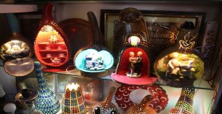 (Özel) Kendi Yetiştirdiği Su Kabaklarını Sanat Eserine Dönüştürüyor