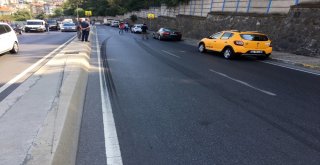 Sarıyerde Toplu Taşıma Otobüsü 5 Metre Yükseklikteki Bariyeri Aşarak Aşağıya Uçtu