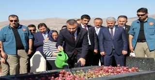 Cumhurbaşkanı Yardımcısı Oktay Ve Ak Parti Teşkilatı, Neşet Ertaşın Mezarını Ziyaret Etti