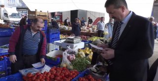 Karabük Belediyesi Zabıta Ekiplerinden Pazar Yerlerinde Etiket Denetimi