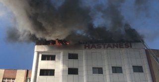 Sultanbeylideki Özel Hastanede Korkutan Yangın