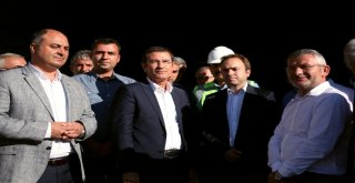 Ak Partili Canikliieğribel Tünelinde İncelemelerde Bulundu.