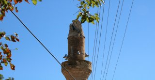 Gaziantepte Minareye Yıldırım Düştü