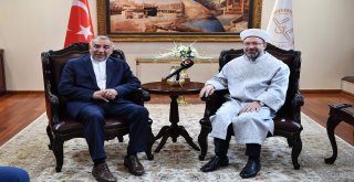 Diyanet İşleri Başkanı Erbaş, İran Ankara Büyükelçisini Kabul Etti