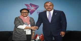 Çavuşoğlu, Endonezyalı Mevkidaşı Marsudi İle Görüştü