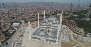 (Özel Haber) Çamlıca Camii İnşaatında Son Durum Havadan Görüntülendi