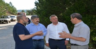 Milletvekili Ve Daire Başkanı, Gediz Muratdağı Termal Turizm Merkezinde İncelemelerde Bulundu