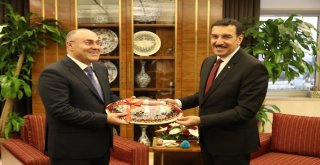 Bakan Tüfenkci, Azerbaycan Gümrük Komitesi Başkanı Mehdiyevi Kabul Etti