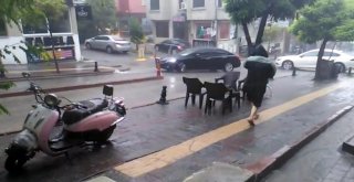 Tekirdağda Şiddetli Yağmur Sokakları Göle Çevirdi