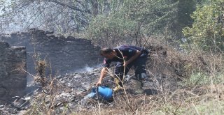 Hortumun Yetişmediği Yerleri Su Kovalarıyla Söndürdüler