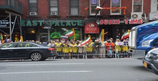 İran Cumhurbaşkanı Ruhani Abdde Protesto Edildi