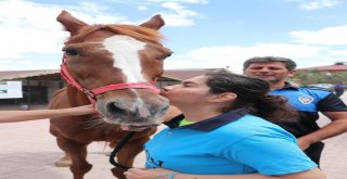 (Özel) Polislerden Engelli Çocuklara Atlı Terapi
