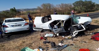 Yozgatta Otomobiller Çarpıştı: 1 Ölü, 7 Yaralı