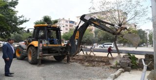 Başkan Asya, İstasyon Caddesindeki Üstyapı Çalışmalarını İnceledi