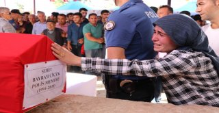 Şehit Polis, Acı Haberiyle Ölen Babaannesiyle Son Yolculuğuna Uğurlandı