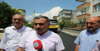 Develi Yeni Mahallede Sıcak Asfalt Çalışması Başladı