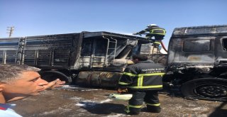 Park Halindeki Araçta Yangın: 1 Yaralı