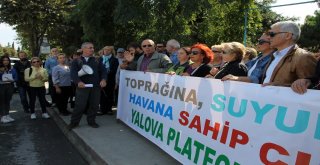 Stklardan Yalovada Yeşil Alan Protestosu